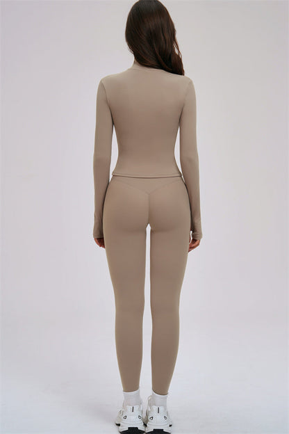 The Kinetic Zip Jacket Sports Bra Leggings 3-Piece Set