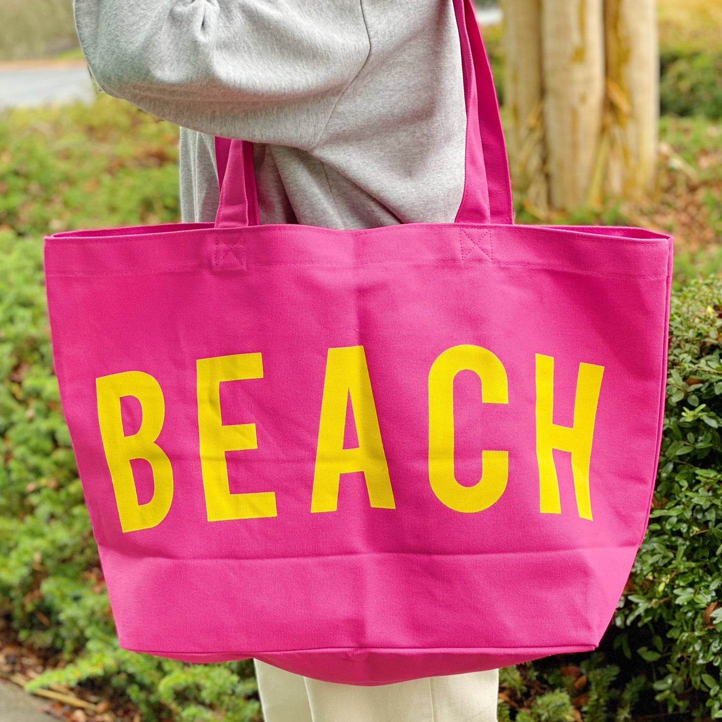 Super Fun and Well Made Beach Canvas Tote