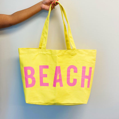 Super Fun and Well Made Beach Canvas Tote