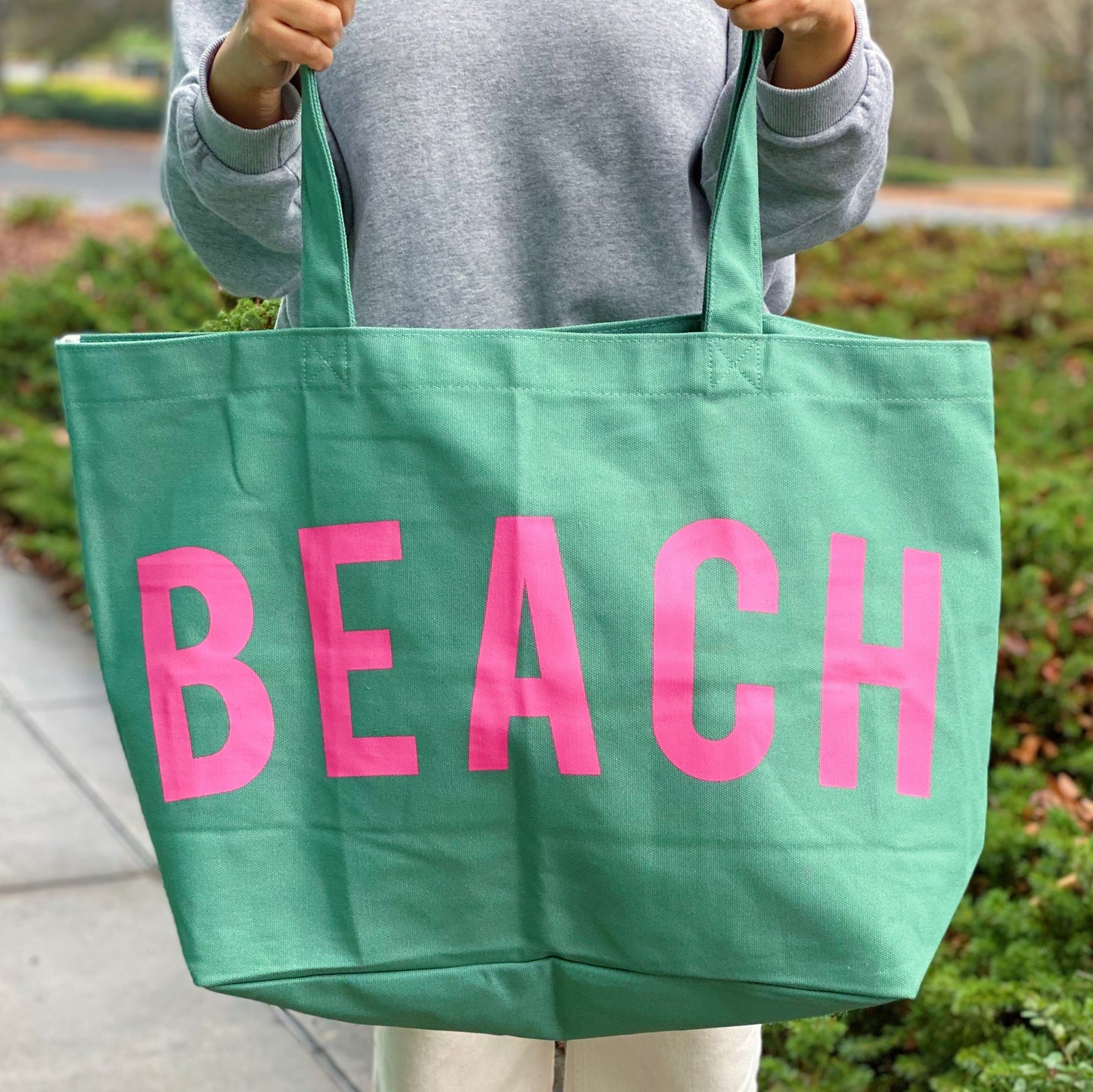 Super Fun and Well Made Beach Canvas Tote