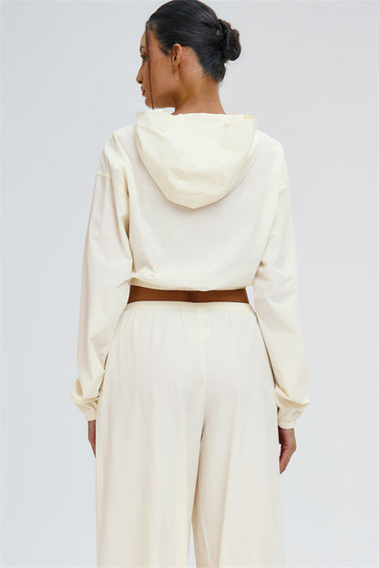 The Svelte UV protection Crop Hoodie Sweatpants 2-Piece Set