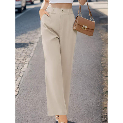 Tailored Suit Pants with Pockets – Women's Elegant Office Trousers