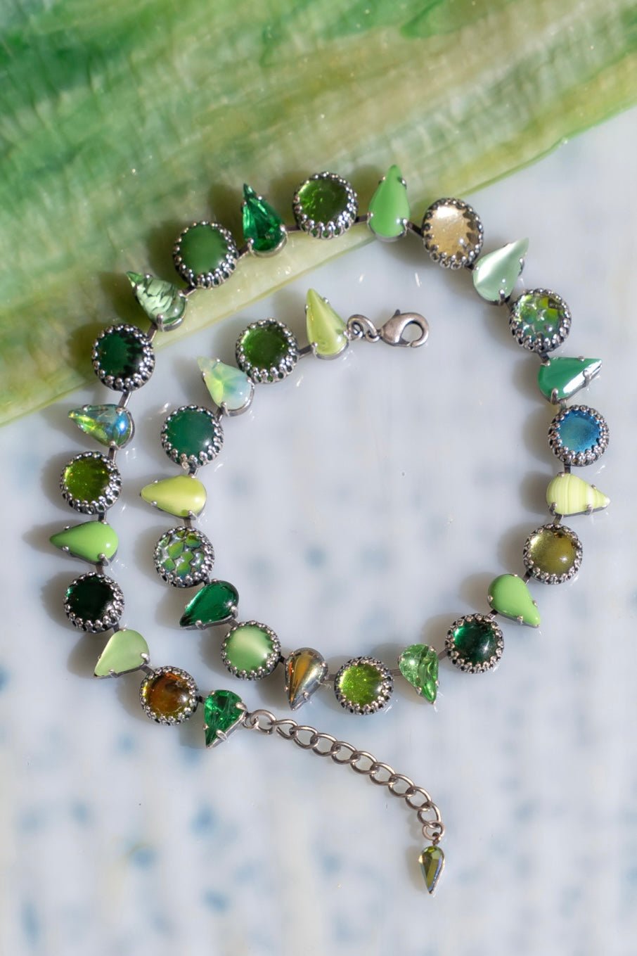 Layering Choker in Salad (Silver) - Unique! Like You!