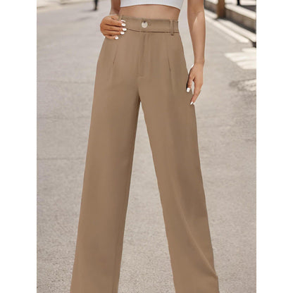 Tailored Suit Pants with Pockets – Women's Elegant Office Trousers