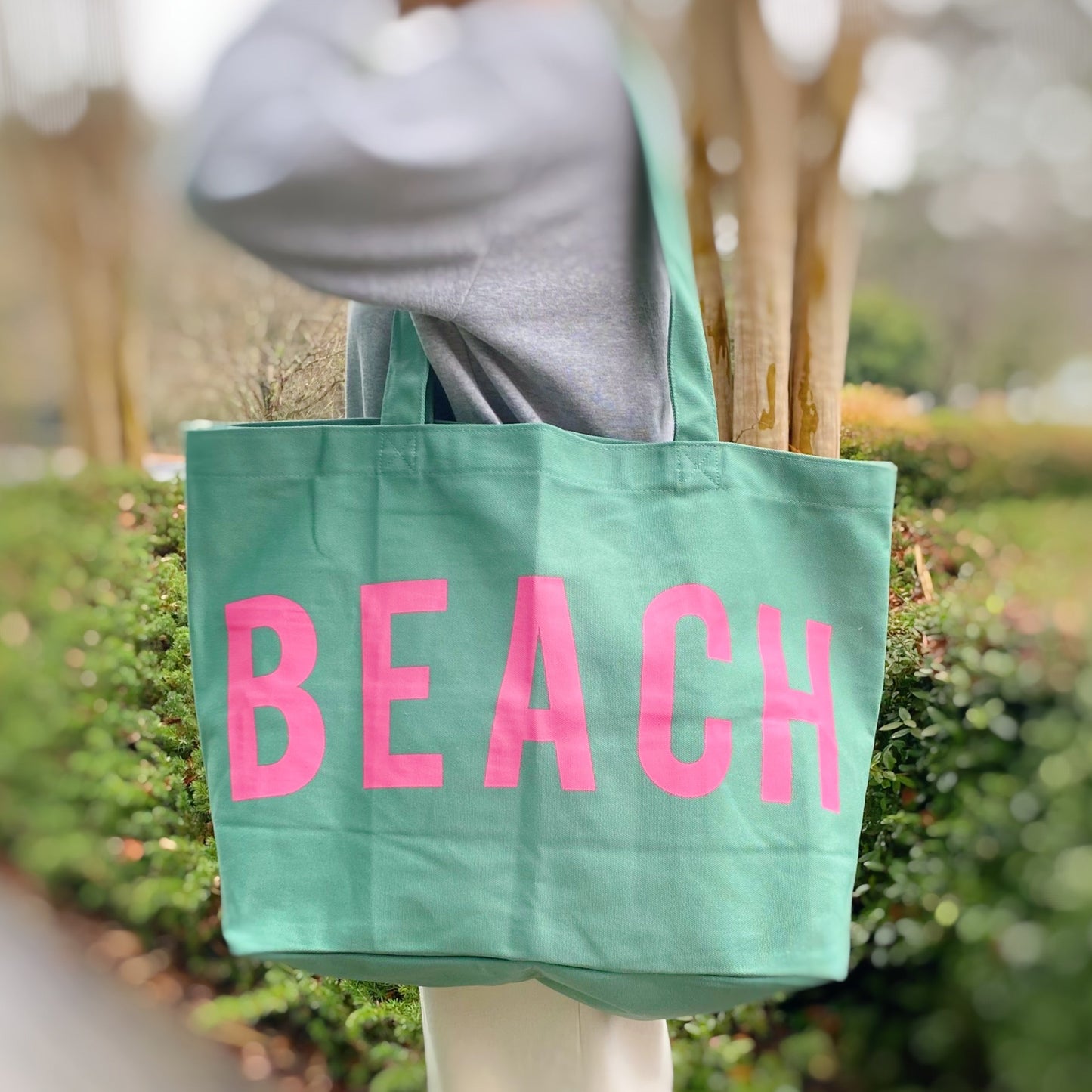 Super Fun and Well Made Beach Canvas Tote