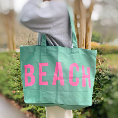 Super Fun and Well Made Beach Canvas Tote