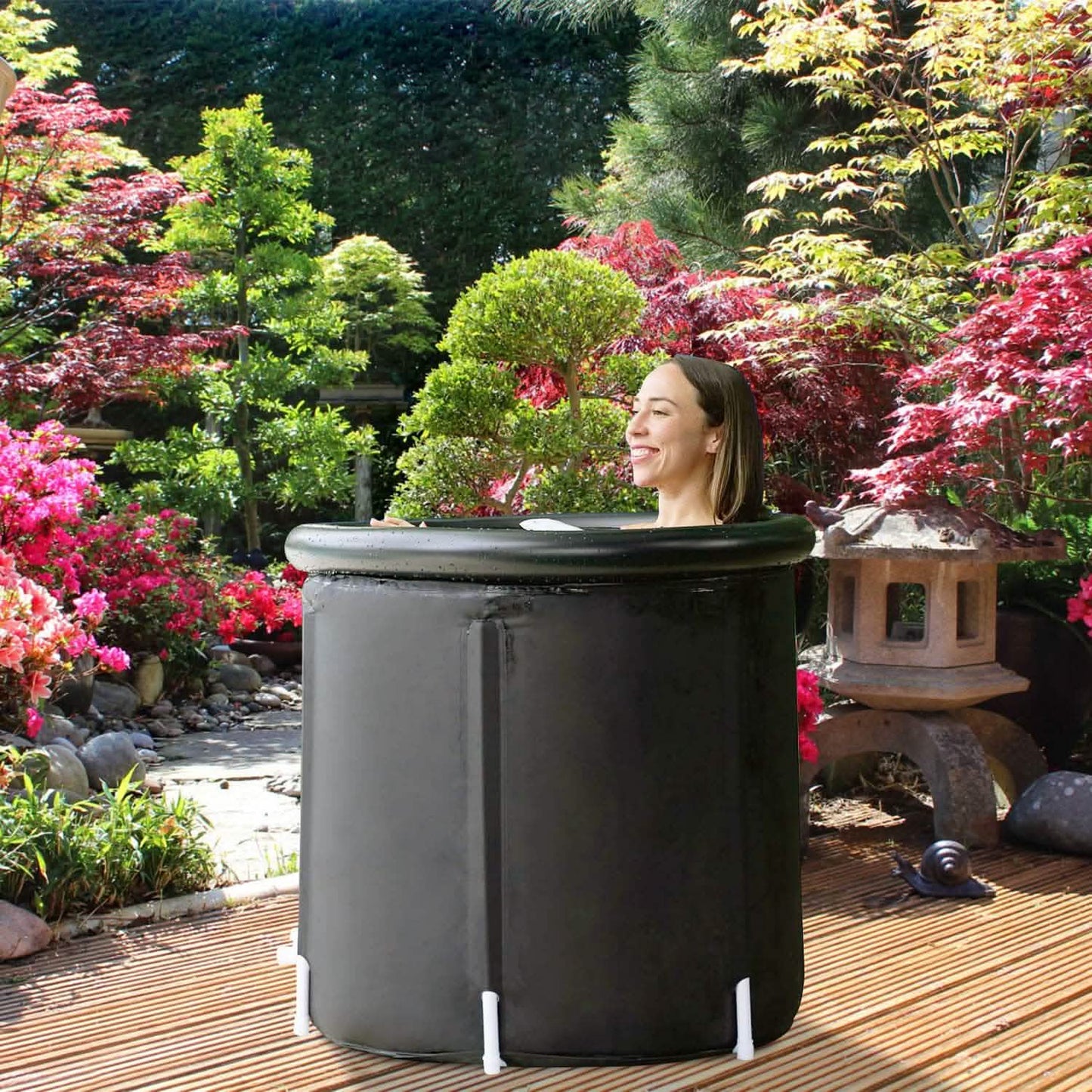 97-Gallon Large Ice Bath Tub with Cover
