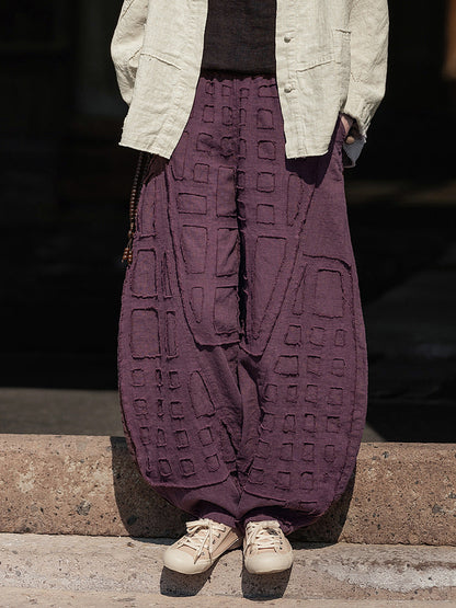 Raw-Edged Linen Meditation Bloomers – Natural Pants for Practice & Everyday Wear