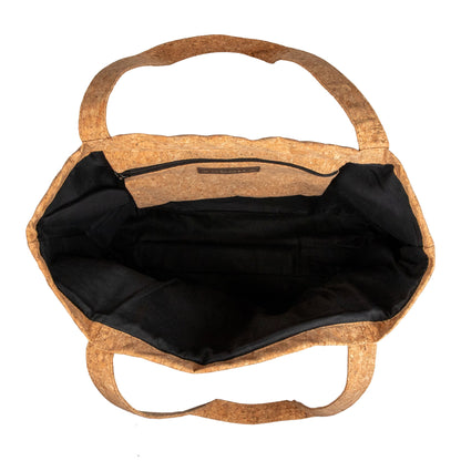 Premium Cork Tote Bag with Yoga Mat Holder – Eco-Friendly Studio Bag