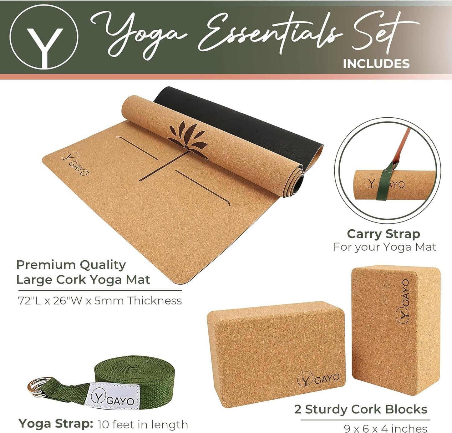 Cork Yoga Essentials Kit