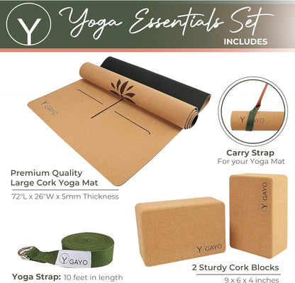 Cork Yoga Essentials Kit