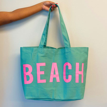 Super Fun and Well Made Beach Canvas Tote