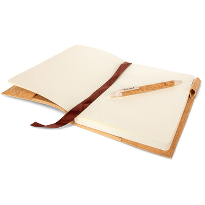 Refillable Cork Journal Book — Blank & Dot | Mystic