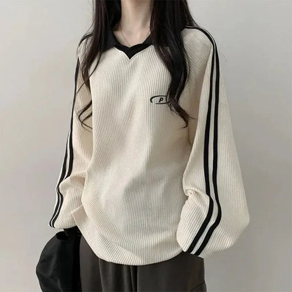 Women Sweatshirts Long Sleeve Polo Shirts