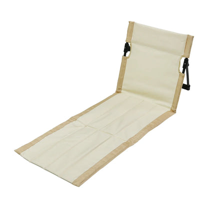 Foldable Oxford Cloth Camping Floor Chair – Portable Backrest for Beach, Picnic & Garden (Seat 15.9×16.1 in / 40.5×41 cm; Mat 31.1 in / 79 cm)