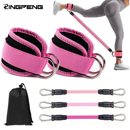 Ankle Straps Resistance Bands Set – Fitness Workout & Yoga