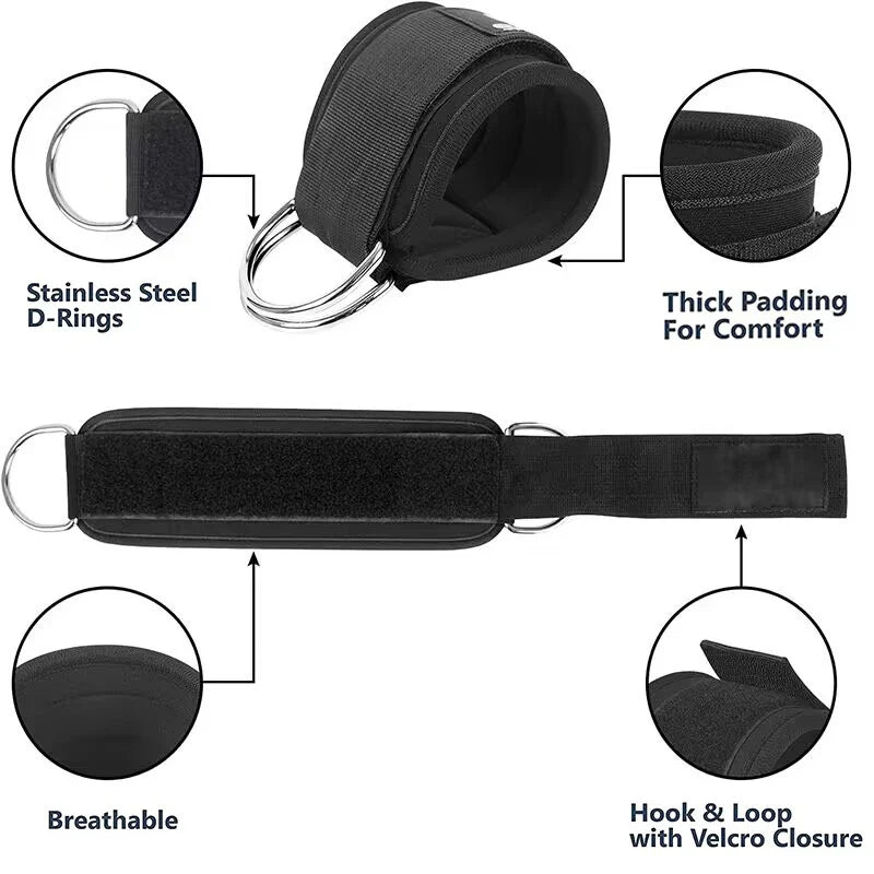 Ankle Straps Resistance Bands Set – Fitness Workout & Yoga