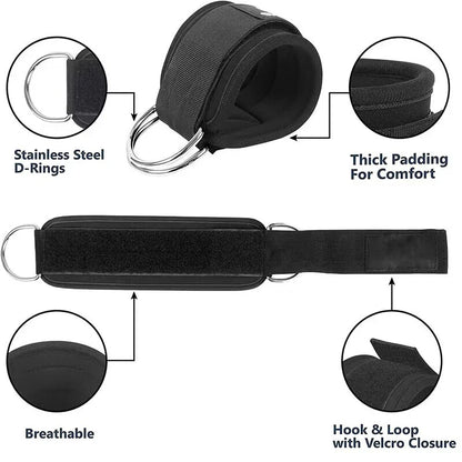 Ankle Straps Resistance Bands Set – Fitness Workout & Yoga