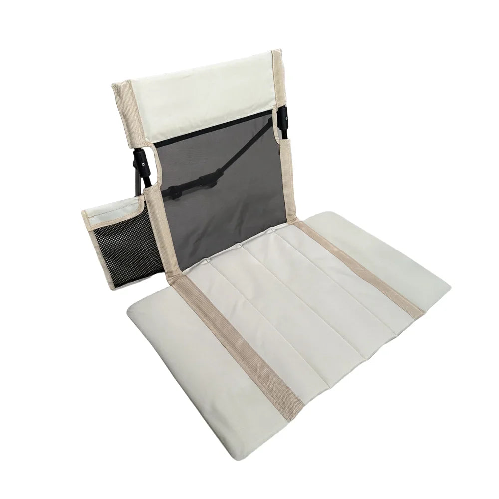Foldable Oxford Cloth Camping Floor Chair – Portable Backrest for Beach, Picnic & Garden (Seat 15.9×16.1 in / 40.5×41 cm; Mat 31.1 in / 79 cm)