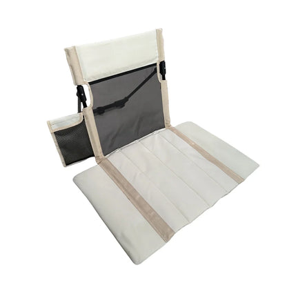 Foldable Oxford Cloth Camping Floor Chair – Portable Backrest for Beach, Picnic & Garden (Seat 15.9×16.1 in / 40.5×41 cm; Mat 31.1 in / 79 cm)