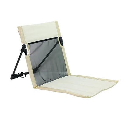 Foldable Oxford Cloth Camping Floor Chair – Portable Backrest for Beach, Picnic & Garden (Seat 15.9×16.1 in / 40.5×41 cm; Mat 31.1 in / 79 cm)
