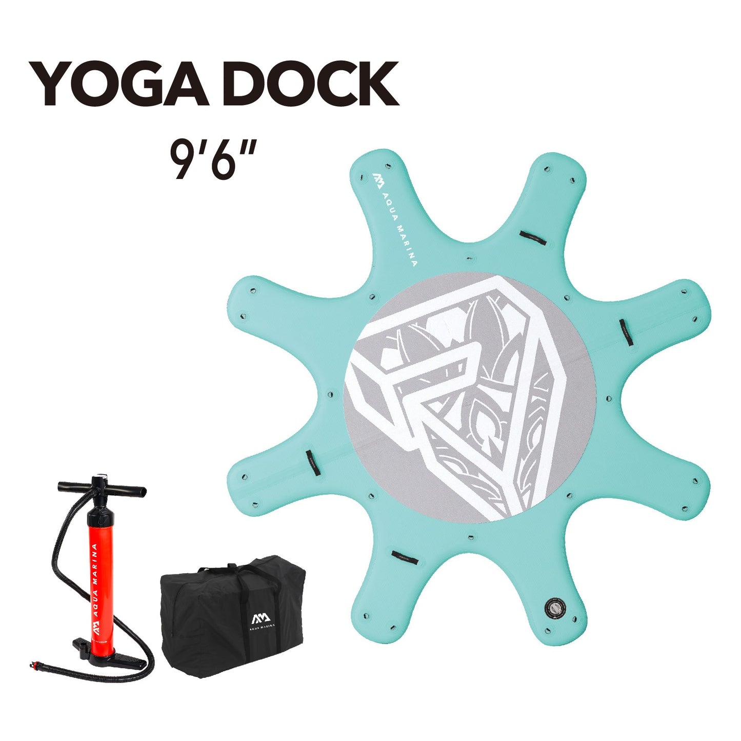 Aqua Marina Yoga Dock 9'6" – Inflatable Floating Yoga Platform