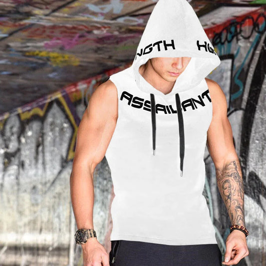 Sleeveless Hooded Tank Top