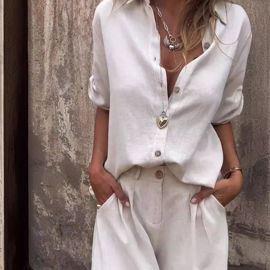 Cotton Linen Day-to-Night Resort Set