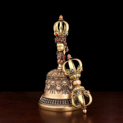 Five-Pronged Vajra Dorje – Tri-Tone Copper Ritual Pestle - A Mystic Absolute