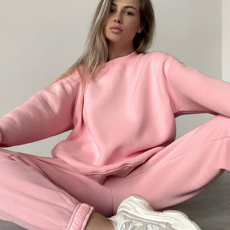 Women's Crewneck Sweatshirt & Jogger Pants Two-Piece Set – Loose Fit - Ready for Dance class!