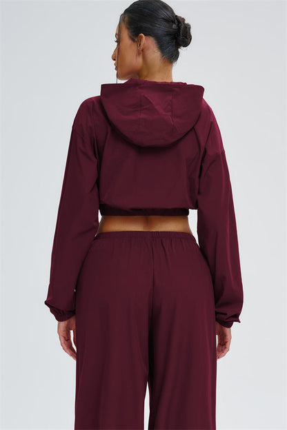 The Svelte UV protection Crop Hoodie Sweatpants 2-Piece Set