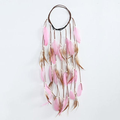 Boho Feather Crown Headband – Festival & Party Hair Accessory