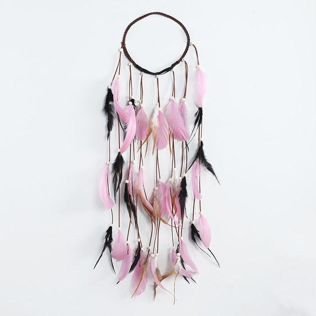 Boho Feather Crown Headband – Festival & Party Hair Accessory