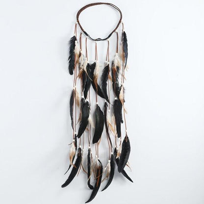 Boho Feather Crown Headband – Festival & Party Hair Accessory