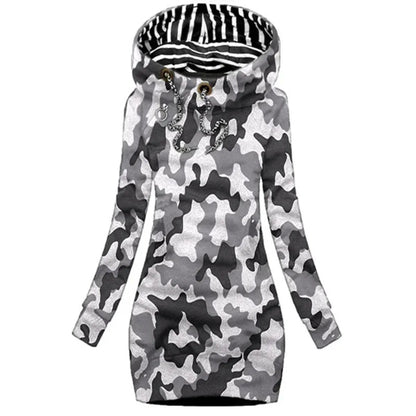 Casual Sweater Dress - Slim Fit Long Sleeve Pullover Sweatshirt